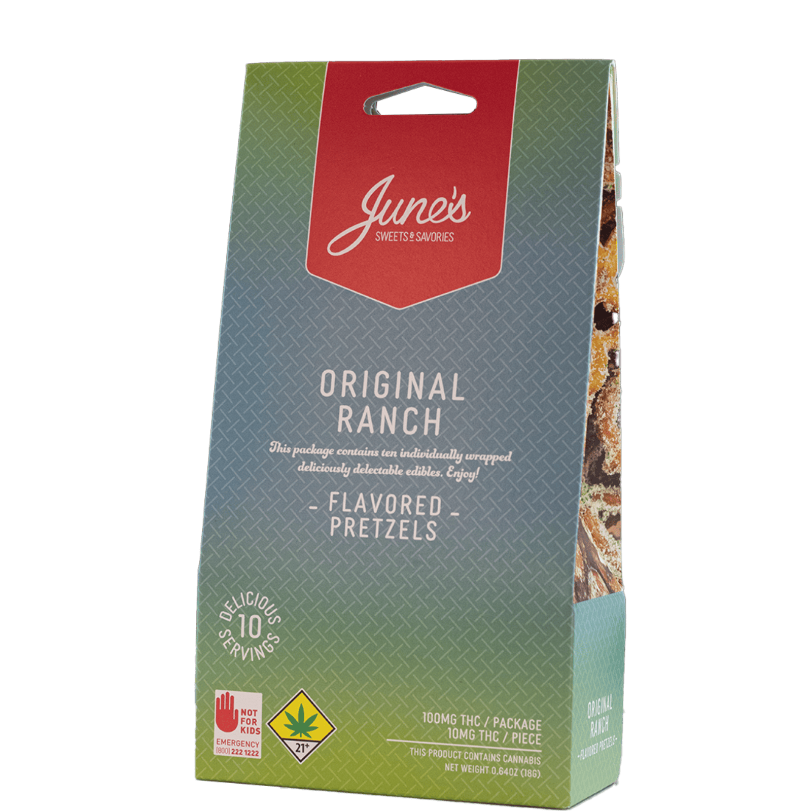 June s Sweets Savories June s Original Ranch Flavored Pretzels 